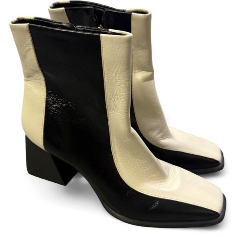 Gianni-bini Women's Black and White Boots - Picture 4 of 6